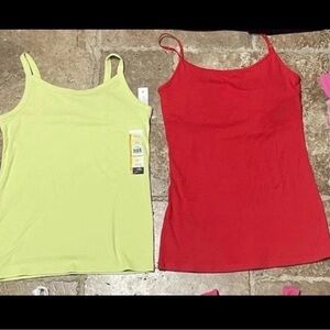 No Boundaries Red and Yellow Camisoles